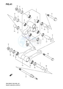 RM-Z250 (E3-E28) drawing REAR CUSHION LEVER