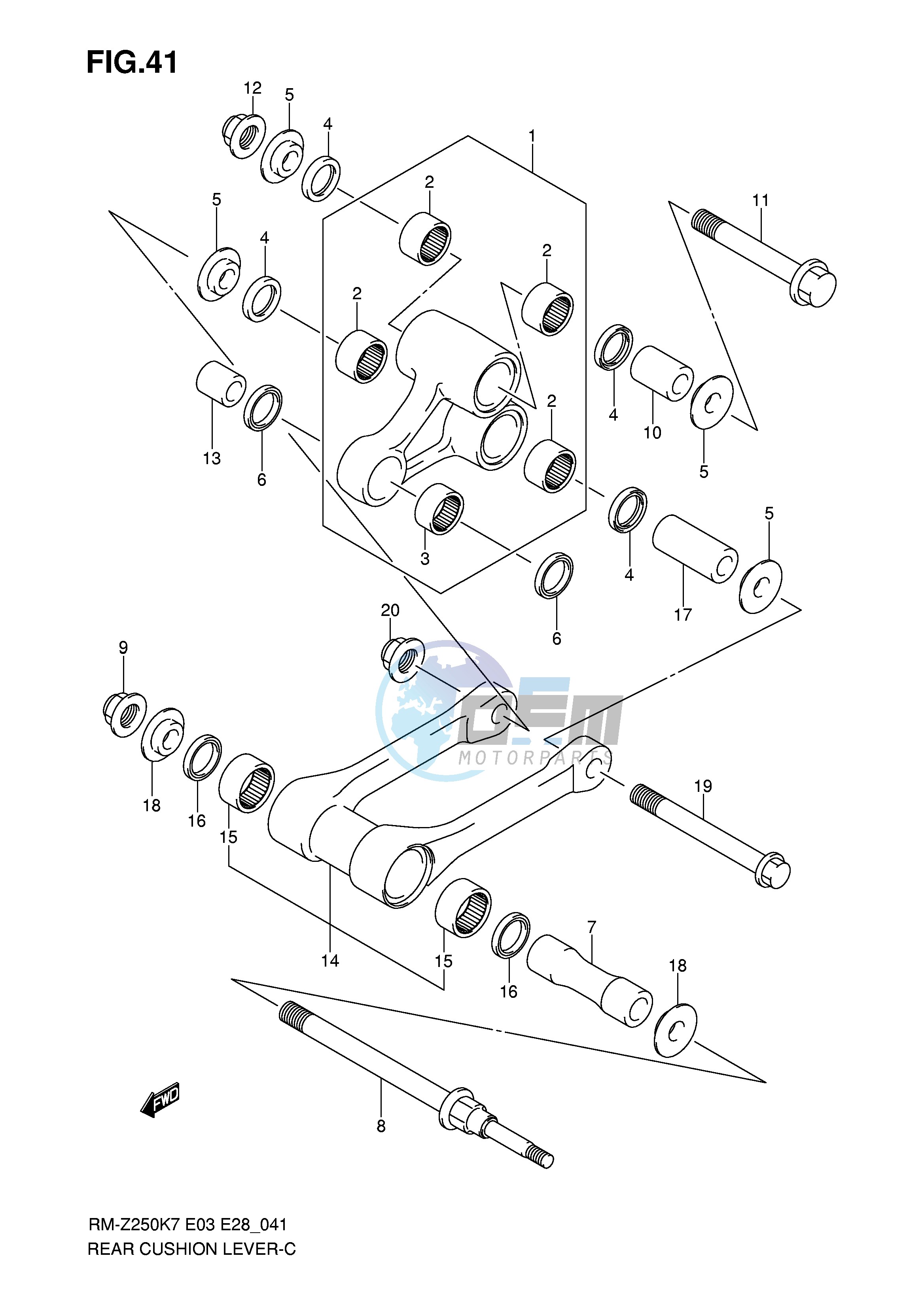 REAR CUSHION LEVER