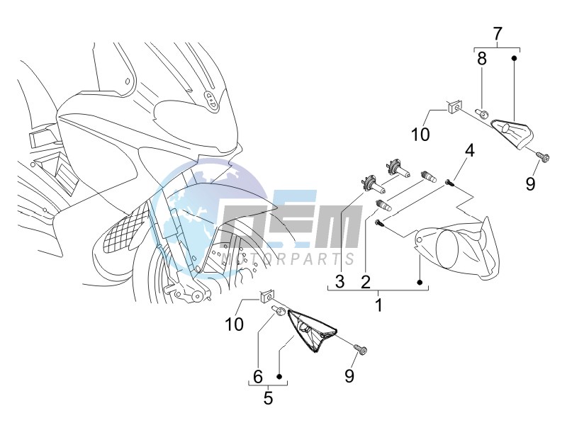 Head lamp - Turn signal lamps