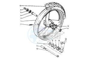 SZR 660 drawing FRONT WHEEL