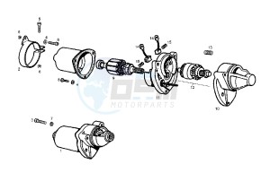 GPR REPLICA RACING EURO2 - 50 cc drawing STARTING MOTOR