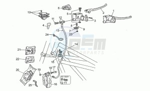 California 1100 EV (V11 EV Usa) EV (V11 EV Usa) drawing Front master cilinder