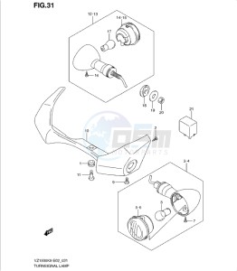 VZ1500K9 drawing TURNSIGNAL LAMP