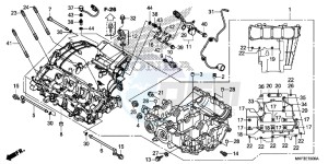 CBR1000S1H 2ED - (2ED) drawing CRANKCASE