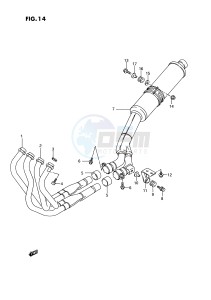 GSX-R750W (E2) drawing MUFFLER