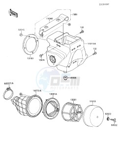 KX 80 L N [KX80] (L2-N3) [KX80] drawing AIR CLEANER