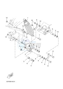 YZF-R125 R125 (5D7K 5D7K 5D7K) drawing REAR SUSPENSION