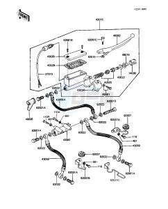 KZ 1100 A [SHAFT] (A1-A3) [SHAFT] drawing FRONT MASTER CYLINDER