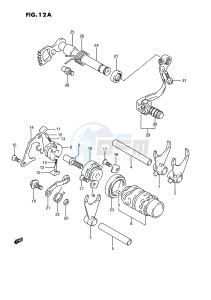 RM80 (E3) drawing GEAR SHIFTING (MODEL K L M N P R S)