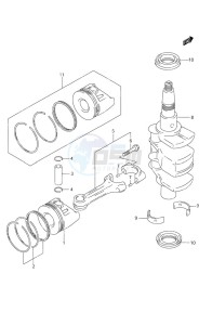 DF 9.9 drawing Crankshaft