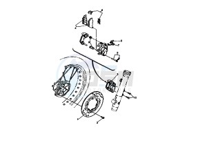 DT X 125 drawing FRONT BRAKE CALIPER