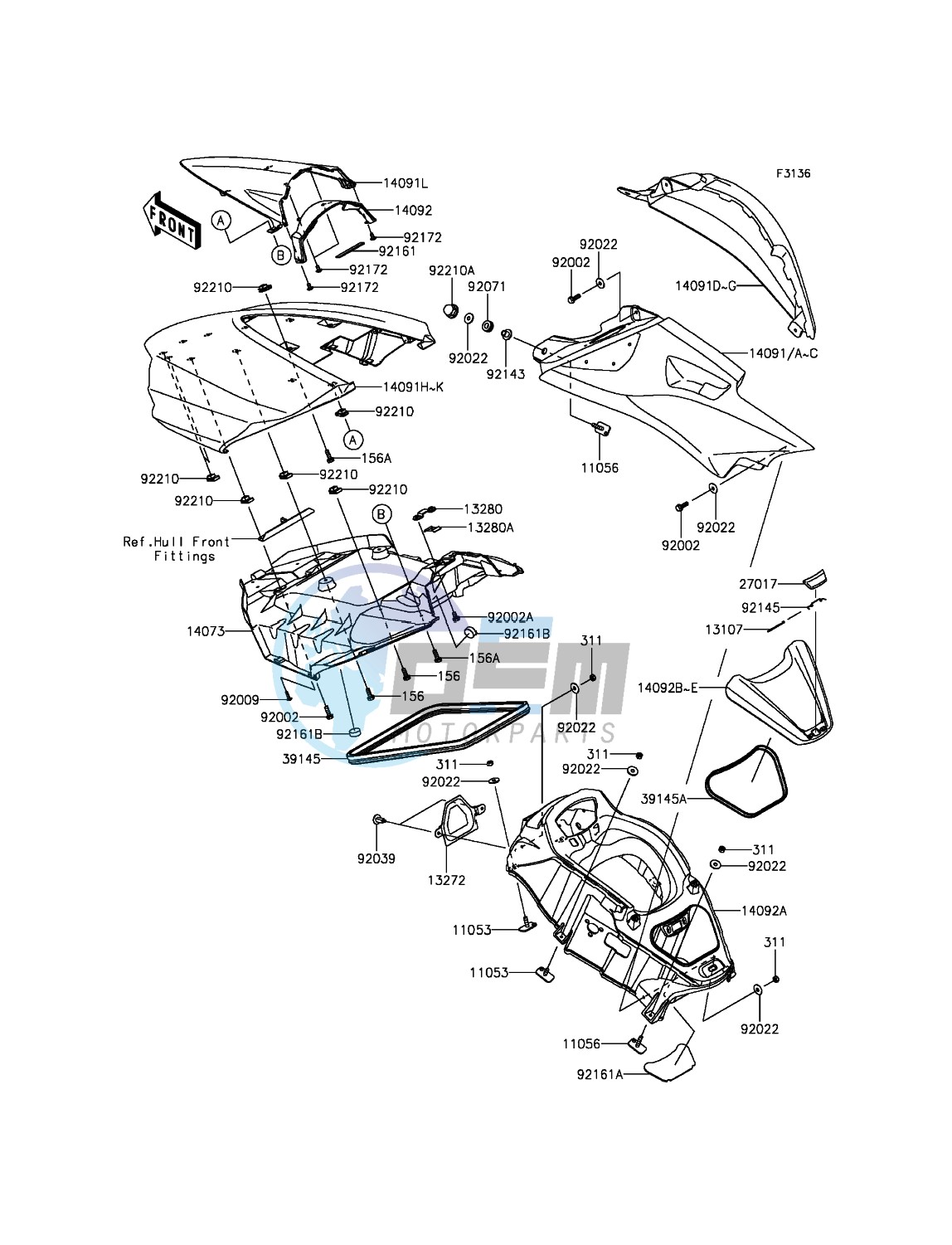 Hull Middle Fittings