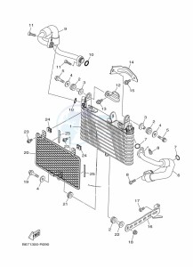 MT-10 MTN1000 (B67X) drawing OIL COOLER