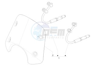 GTS 300 ie ABS E4 (EMEA) (EN, EU) drawing Windshield - Glass