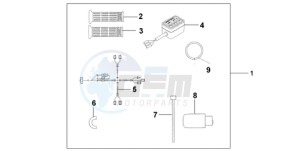 ST13009 France - (F / CMF MME) drawing HEATED GRIPS W/TH