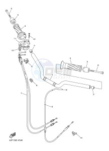 FZ8-S FZ8 FAZER 800 (42PG) drawing STEERING HANDLE & CABLE