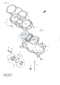 DL650 ABS V-STROM EU-UK drawing SPEEDOMETER