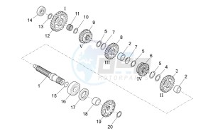 RXV-SXV 450-550 drawing Driven shaft