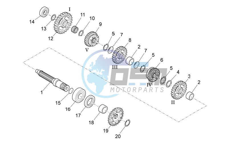 Driven shaft