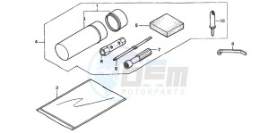 TRX250TE FOURTRAX RECON ES drawing TOOLS