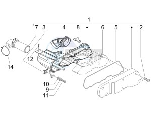 LX 50 2T drawing Air filter