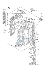 DF 250AP drawing Cylinder Block