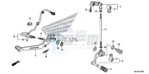 VFR1200XDC drawing PEDAL