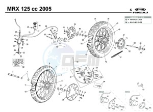 MRX-125-4T-BLUE drawing WHEEL - BRAKES