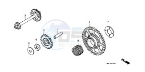 CB600FAB drawing STARTING DRIVEN GEAR