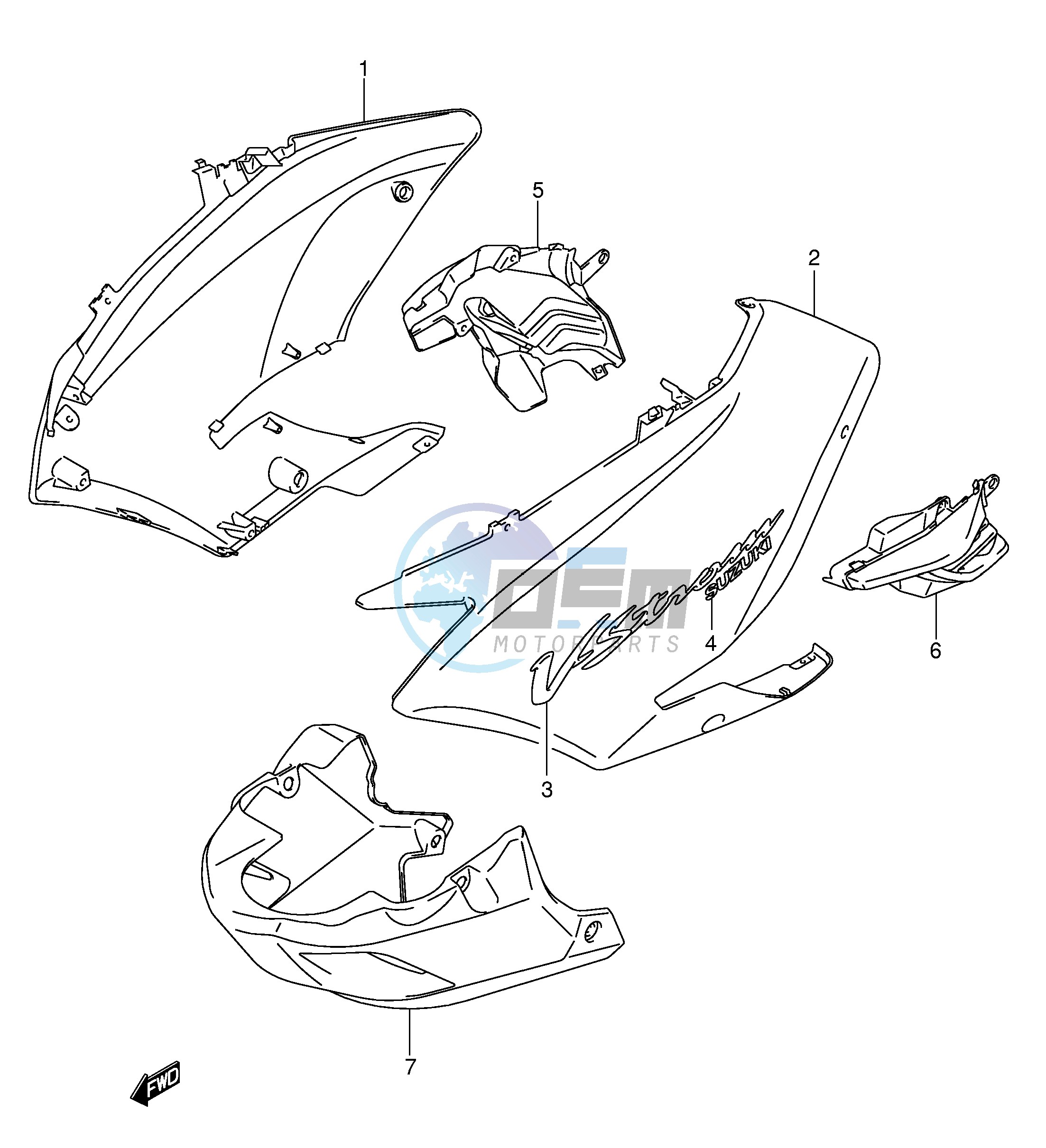 SIDE COWLING (MODEL K3)