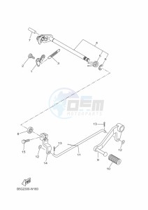 YZF125-A YZF-R125 (B5G1) drawing SHIFT SHAFT