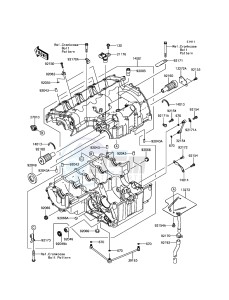 Z800 ABS ZR800BDS FR GB XX (EU ME A(FRICA) drawing Crankcase