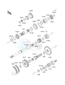 KAF 950 B [MULE 3010 DIESEL 4X4] (B1) [MULE 3010 DIESEL 4X4] drawing TRANSMISSION