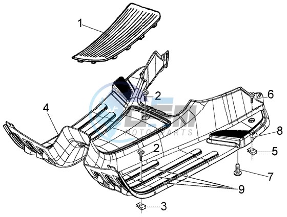 Foot board - rubber mats