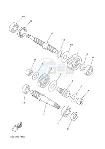 YP125RA (ABS) X-MAX 250 ABS (2DL2 2DL2 2DL2 2DL2) drawing TRANSMISSION