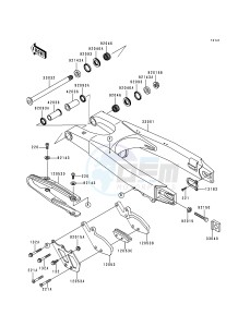 KX 125 K [KX125] (K3) [KX125] drawing SWINGARM