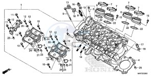 CBR1000S1H 2ED - (2ED) drawing CYLINDER HEAD