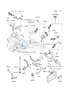 VN 1600 A [VULCAN 1600 CLASSIC] (A6F-A8FA) A7FA drawing IGNITION SWITCH_LOCKS_REFLECTORS