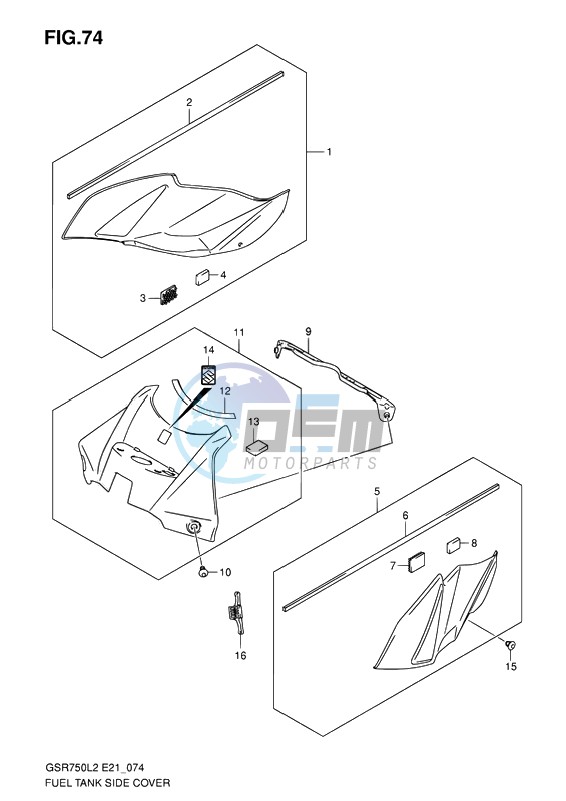 FUEL TANK SIDE COVER