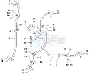 X9 250 drawing Brake piping