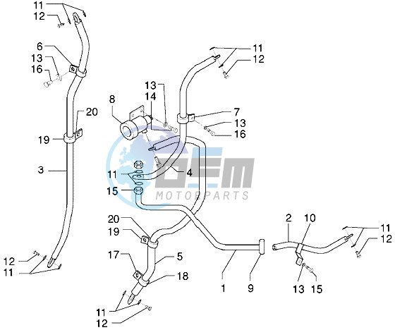 Brake piping