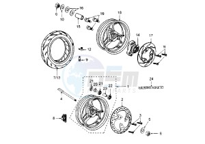 ELYSEO 125-150 - 125 cc drawing WHEELS ELYSEO 125-150 TM