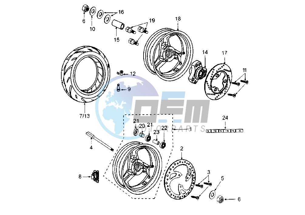 WHEELS ELYSEO 125-150 TM