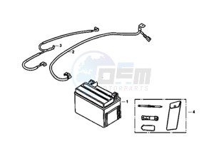 ORBIT III 50 45KMH (L8) EU drawing BATTERY / TOOLKIT