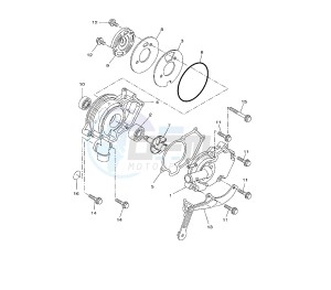 YZF R 125 drawing WATER PUMP