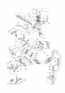 YZF320-A YZF-R3 (B2XH) drawing FRONT MASTER CYLINDER