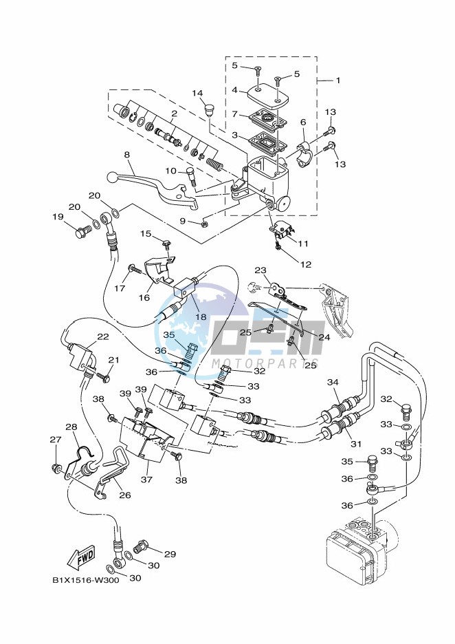 FRONT MASTER CYLINDER