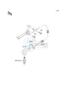 KX 125 M (M2) drawing IGNITION SYSTEM