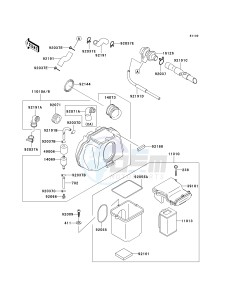 ZR 750 H [ZR-7S] (H1-H5 H5 CAN ONLY) drawing AIR CLEANER