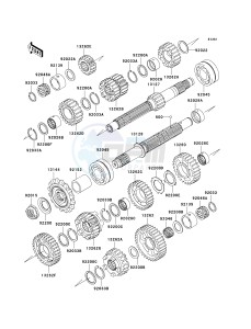 ZR 1000 B [Z1000] (7F-8F) B7F drawing TRANSMISSION